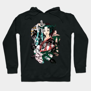 Japanese Geisha Sword Samurai Warrior 114 Hoodie